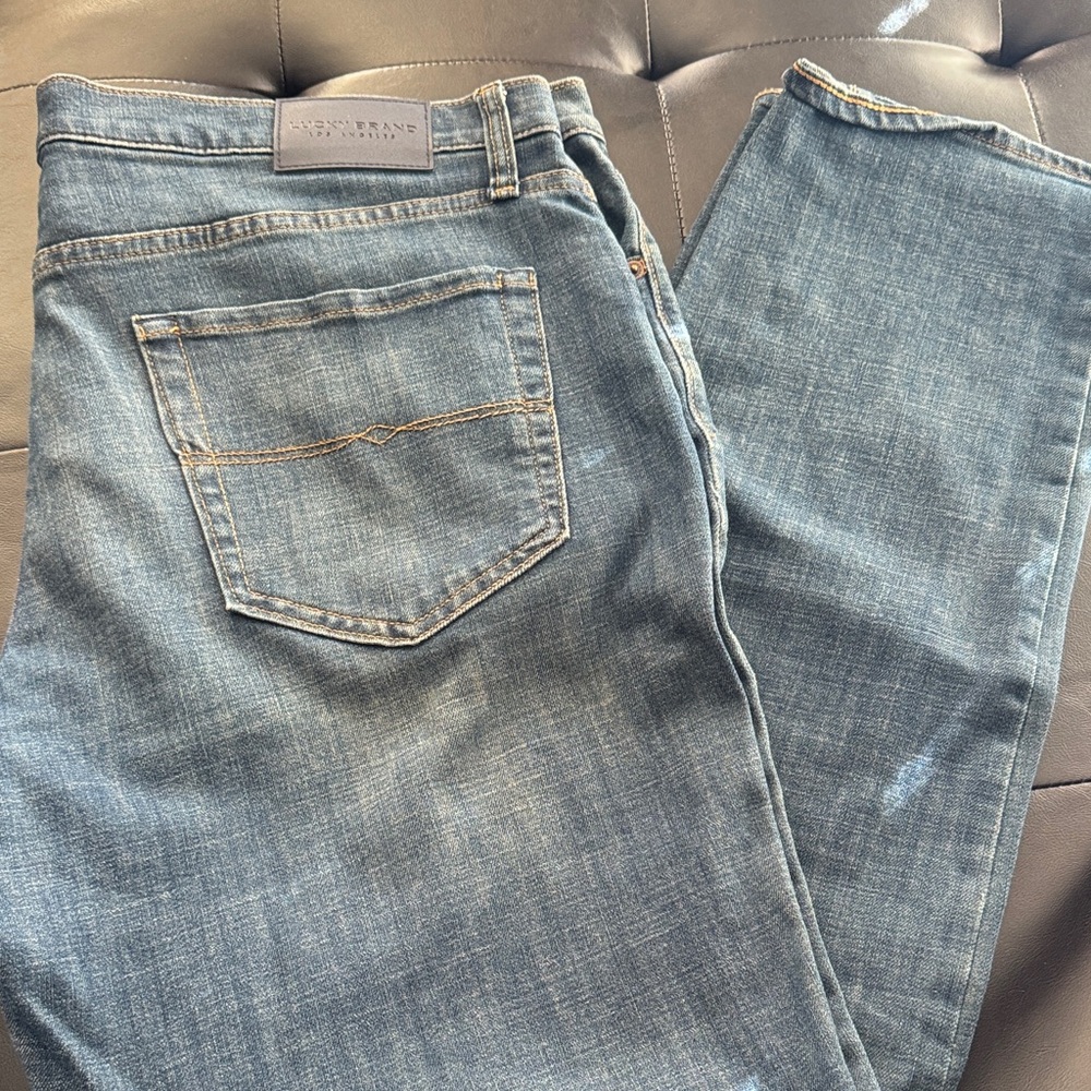 Lucky Brand Men's Straight Jeans - Medium Blue